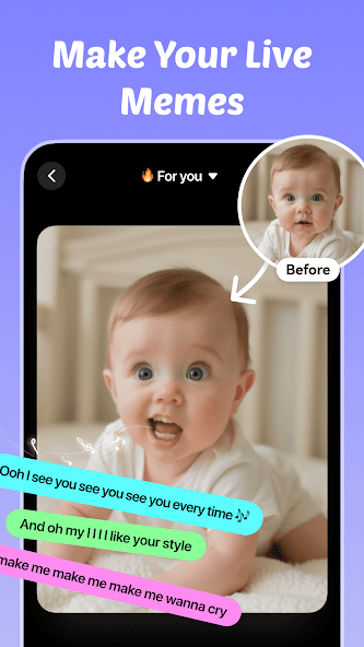 JoyTu live meme effect preview